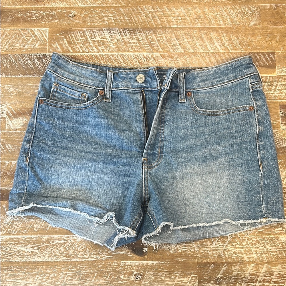 Old Navy Blue Jean Shorts Distressed Cut-Off Style